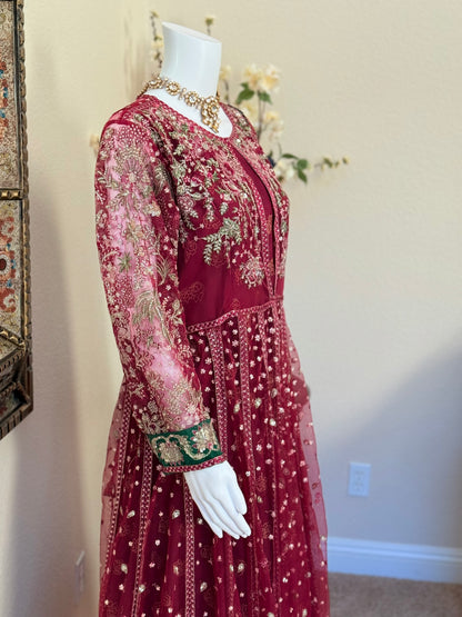 Maroon Maxi Gown