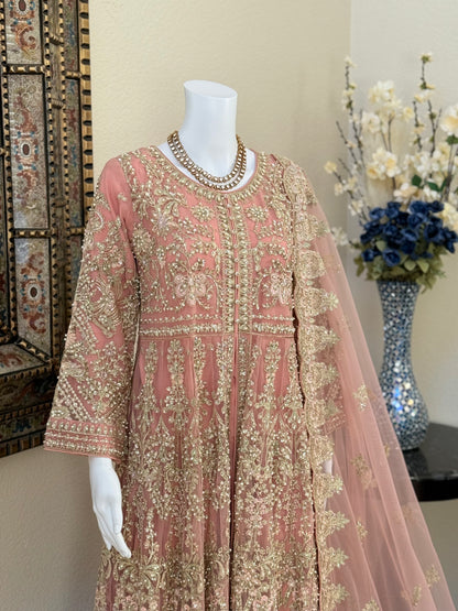 Rose Pink Maxi with Plazzo