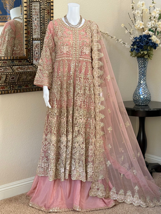 Rose Pink Maxi with Plazzo