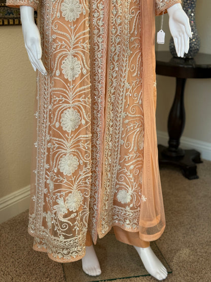 Peach Open Gown