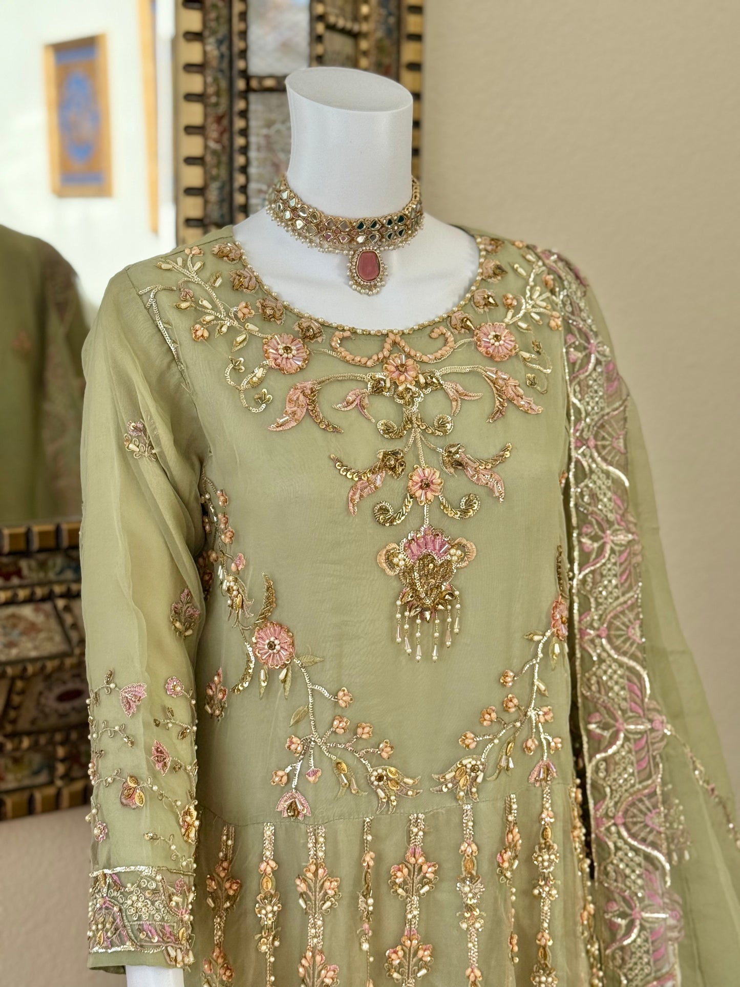 Sage Green Maxi Gown