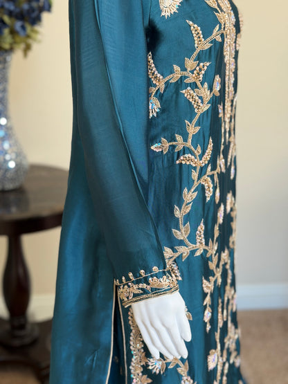 Sapphire Zardosi Kameez with Lengha