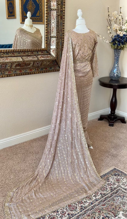 Champagne Sari