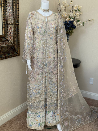 Floral Kameez with Plazzo