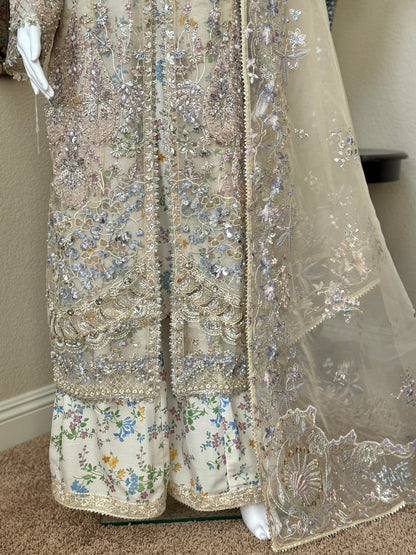 Floral Kameez with Plazzo