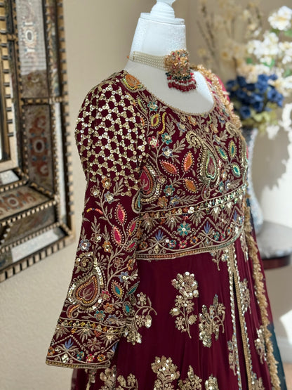 Maroon Maxi Gown
