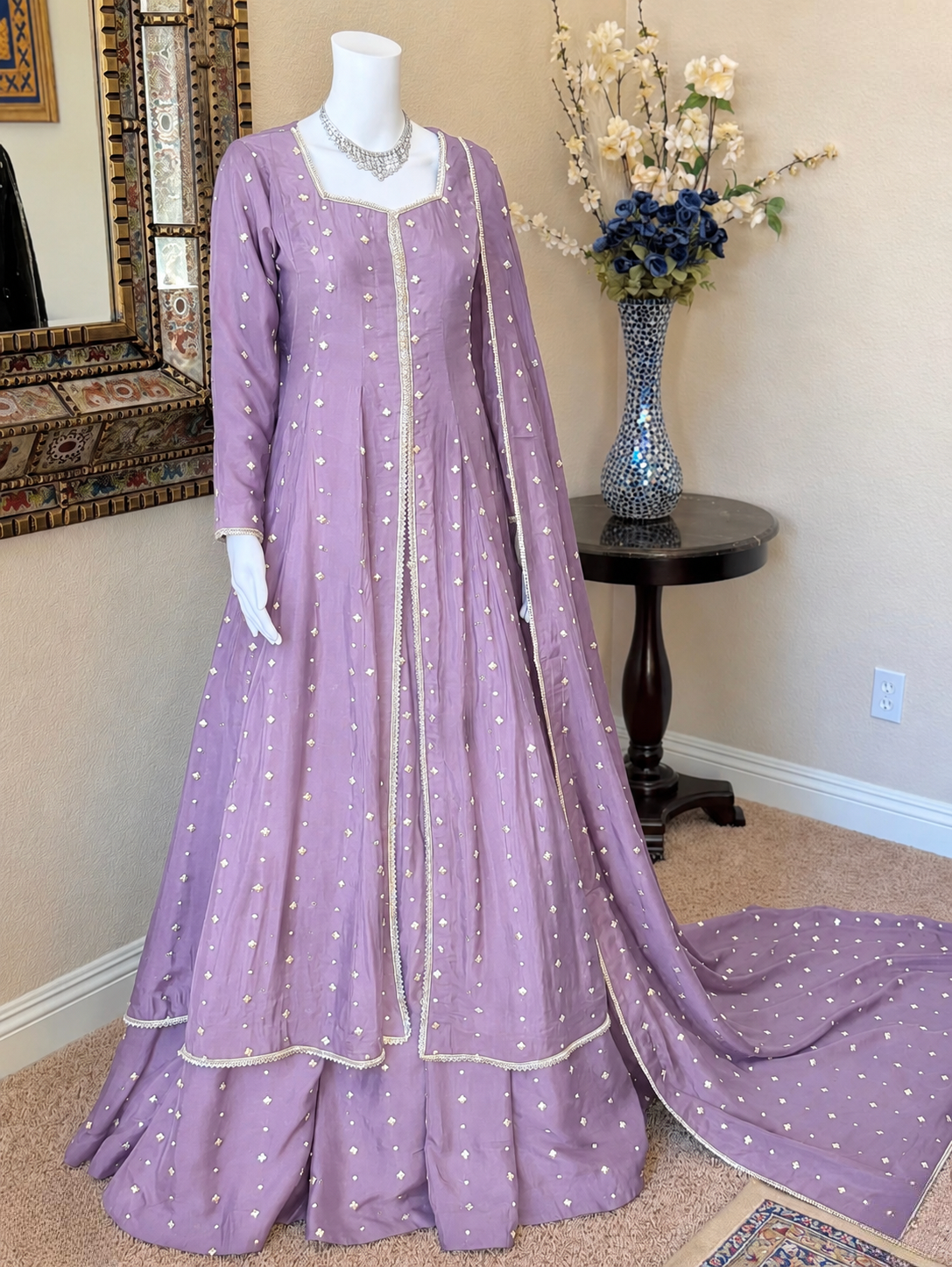 Celestial Lavender Maxi Gown