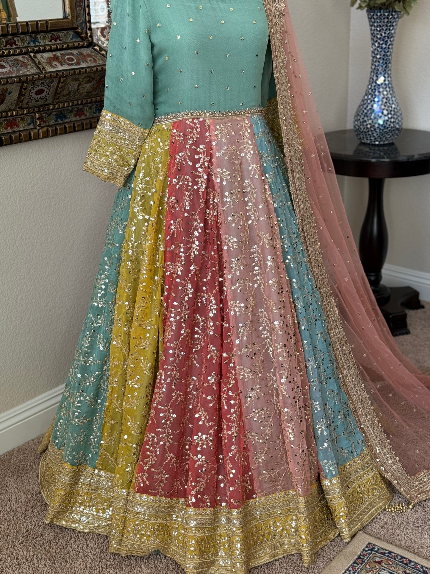 Multicolor Maxi Gown