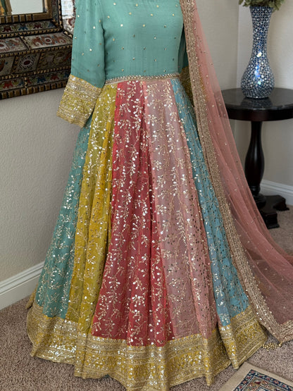 Multicolor Maxi Gown