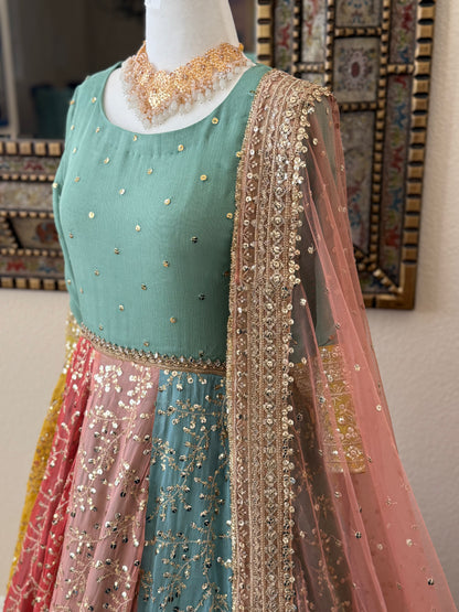 Multicolor Maxi Gown