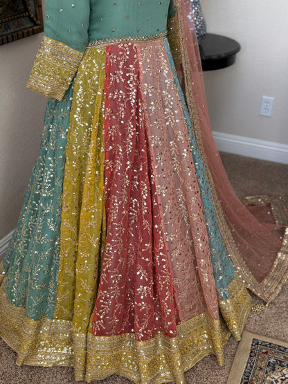 Multicolor Maxi Gown