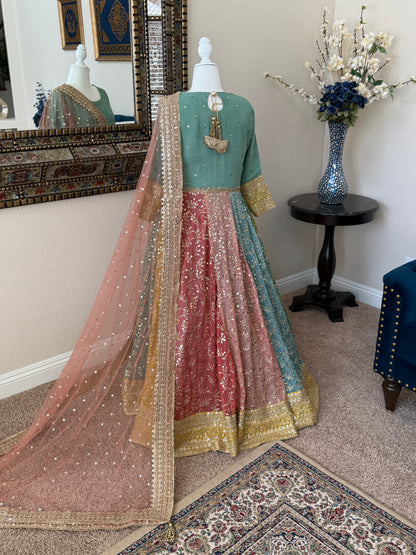 Multicolor Maxi Gown