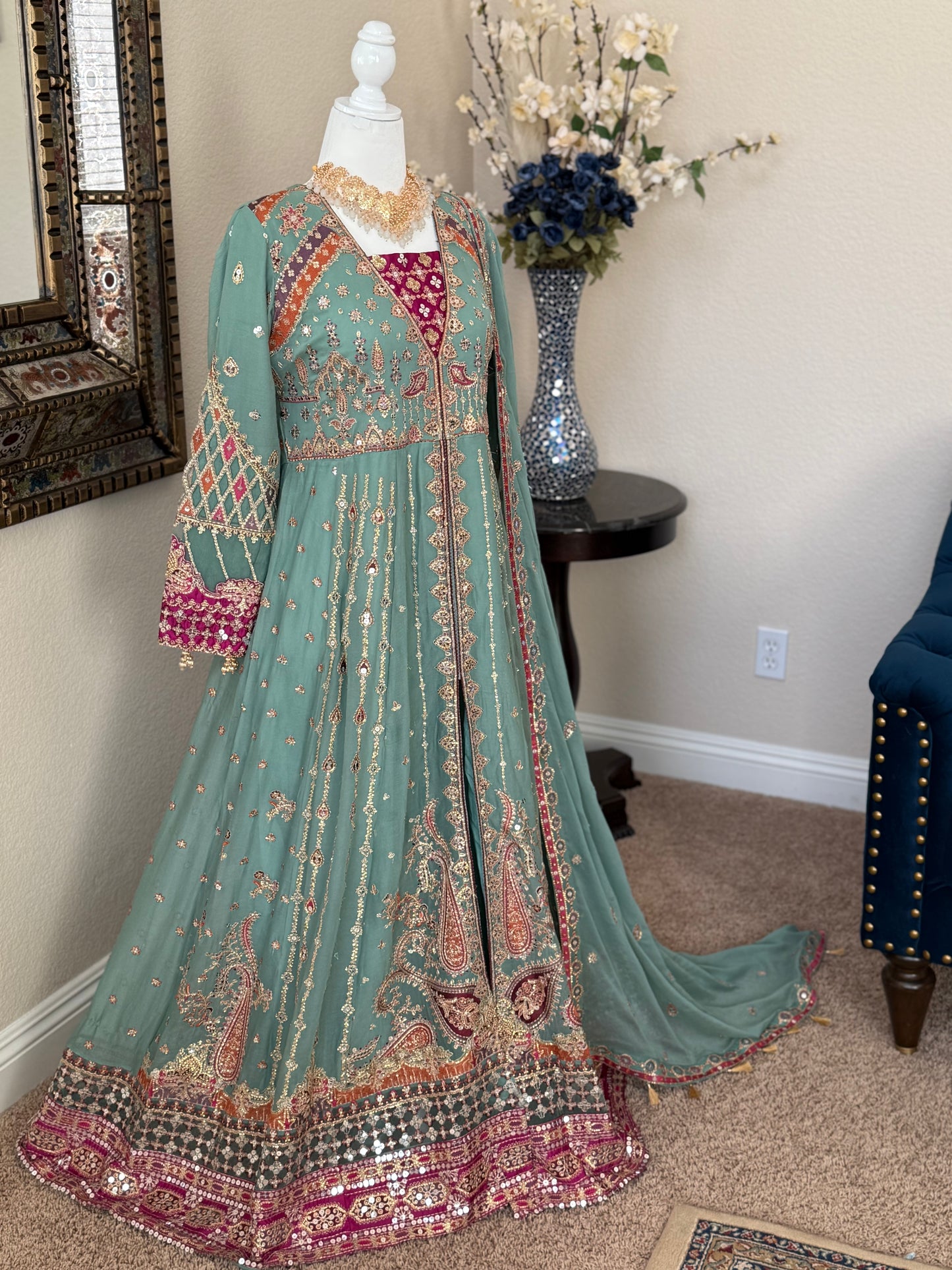 Mint Green Maxi Gown