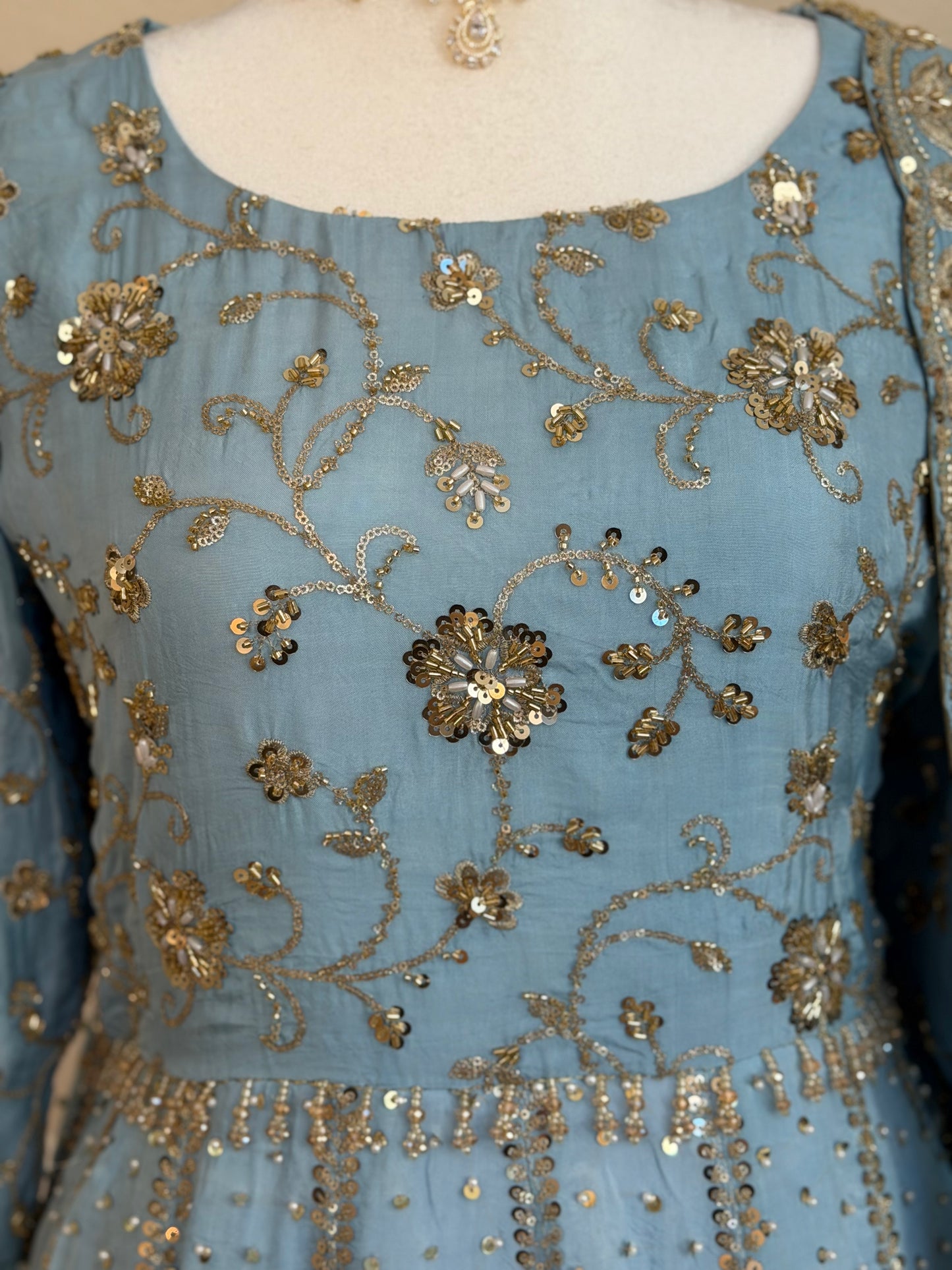 Heirloom Maxi Gown - Powder Blue