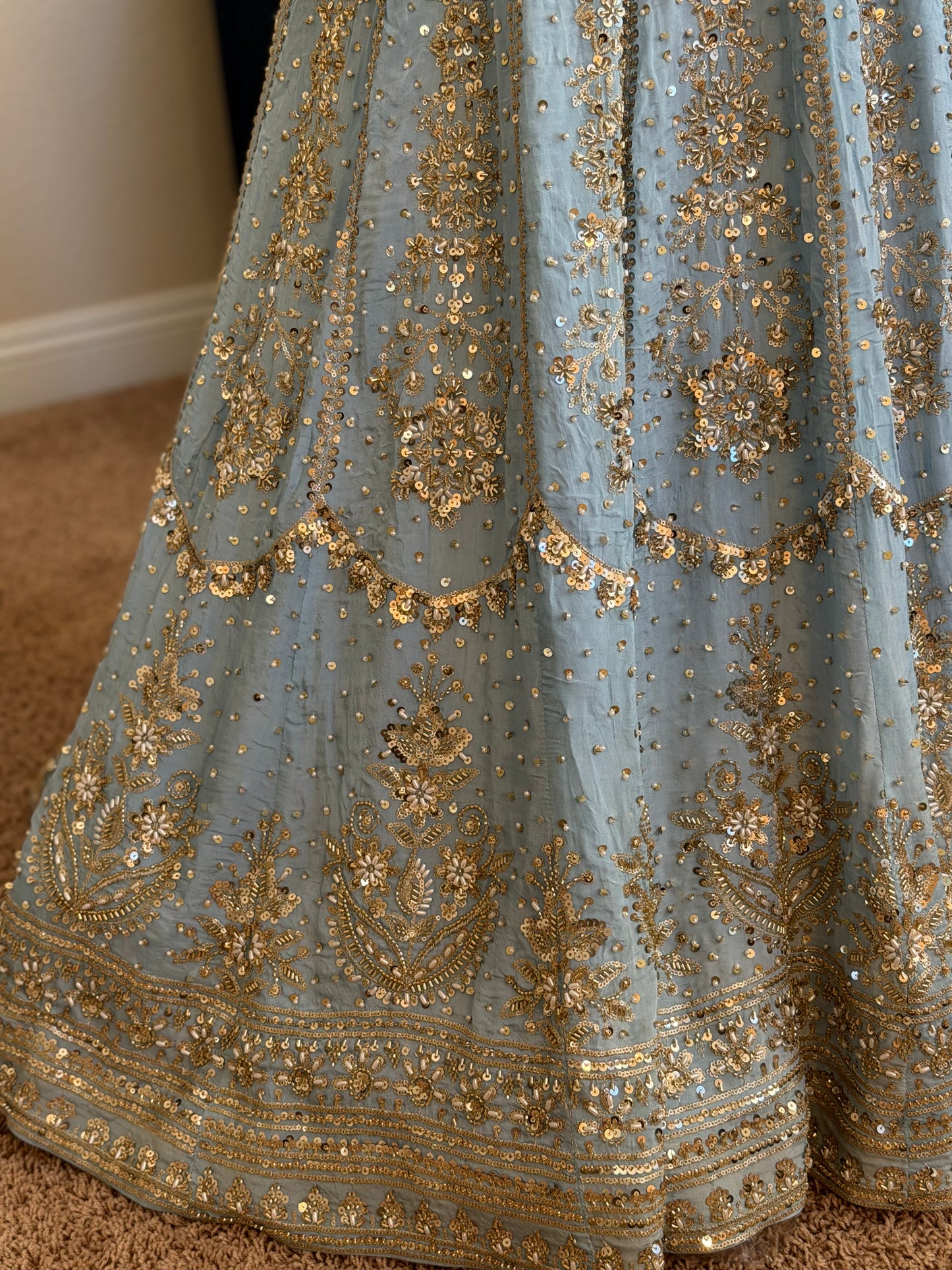 Heirloom Maxi Gown - Powder Blue