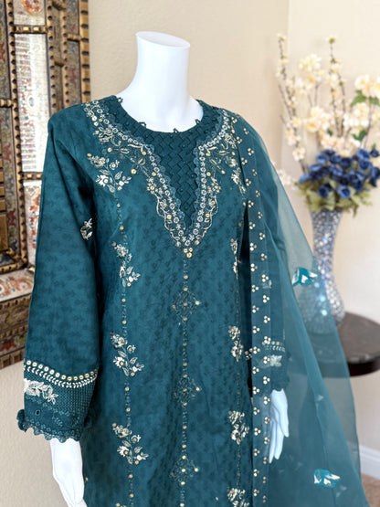Navy Kameez with Trouser
