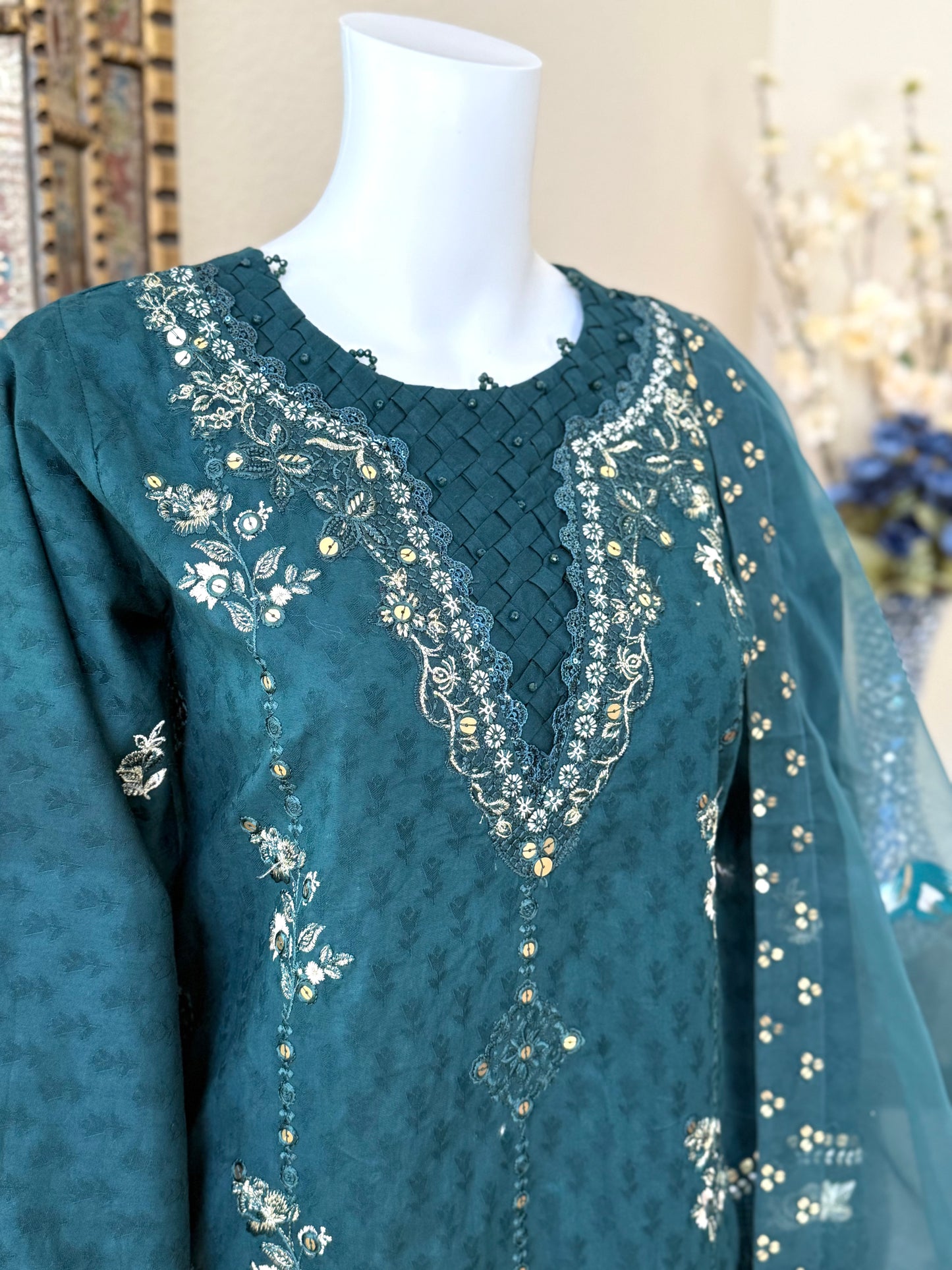 Navy Kameez with Trouser