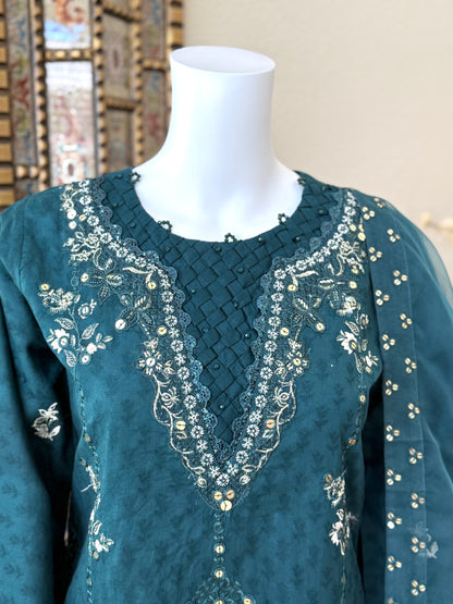 Navy Kameez with Trouser