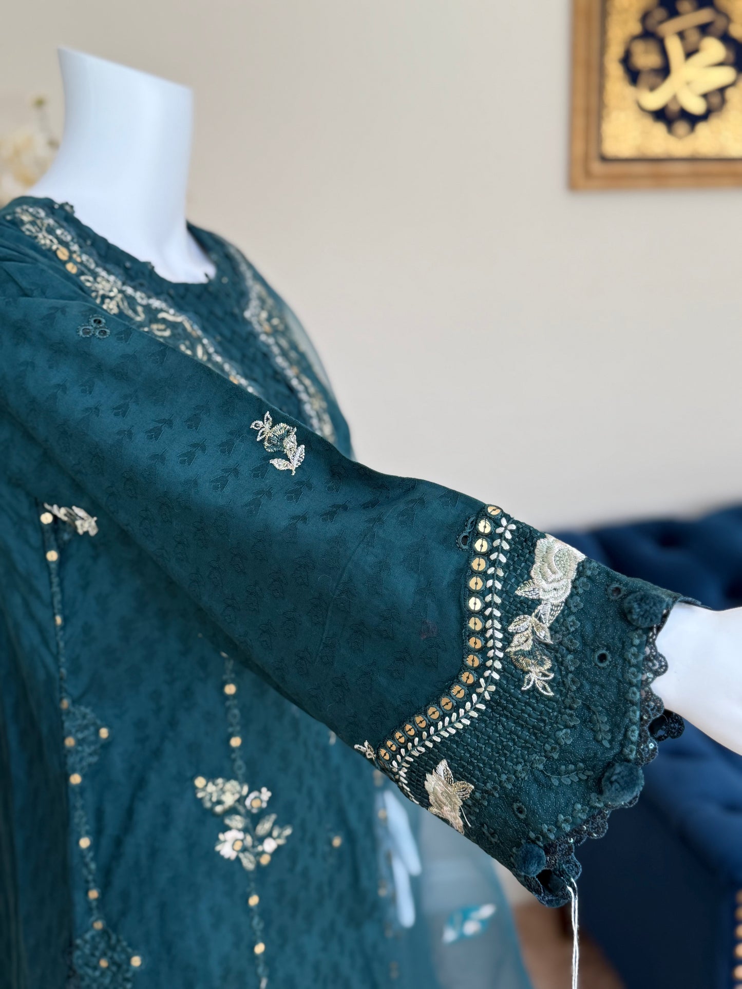 Navy Kameez with Trouser