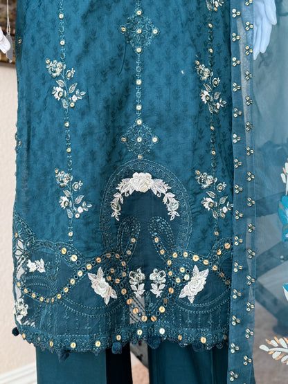Navy Kameez with Trouser