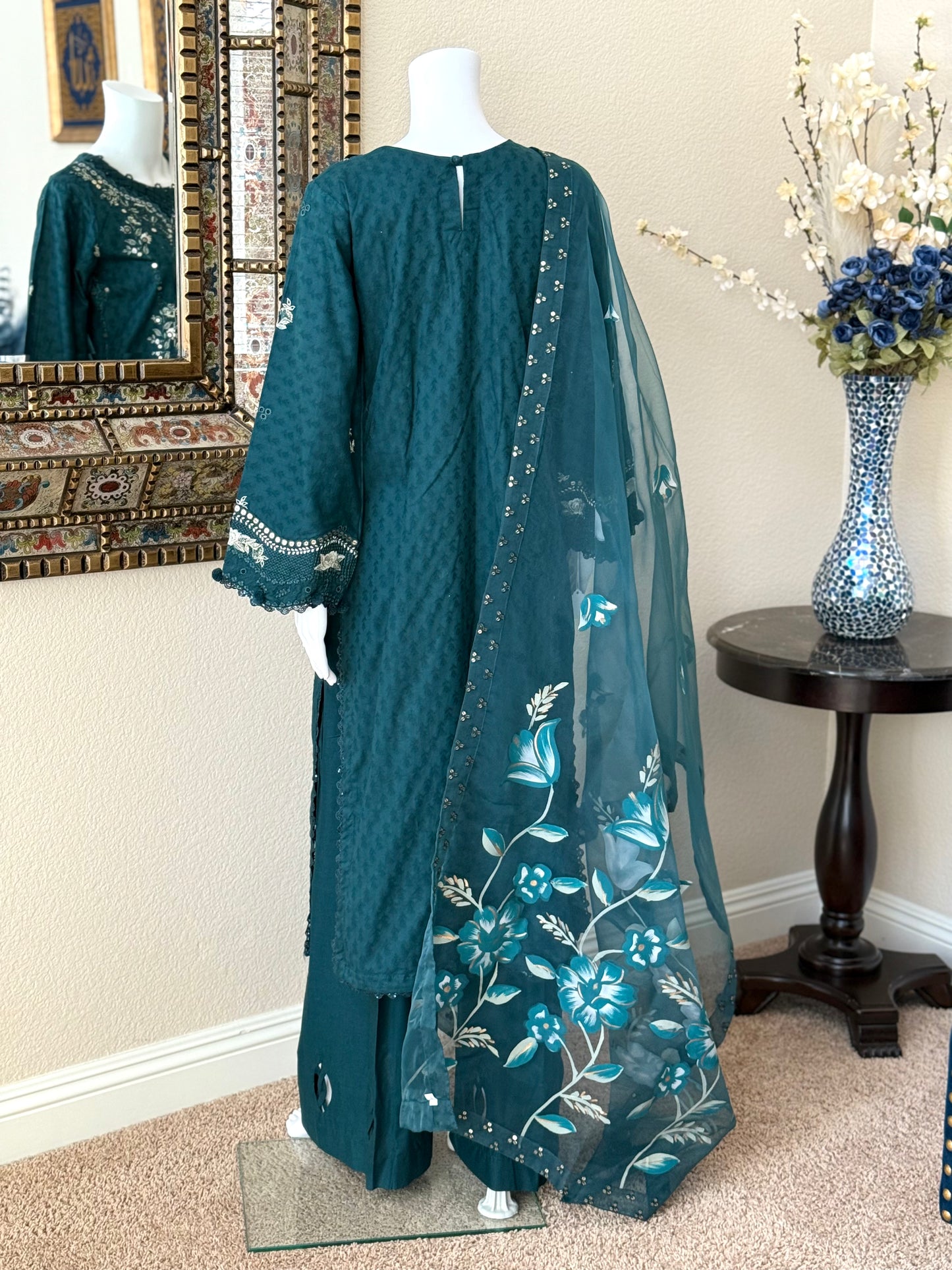 Navy Kameez with Trouser