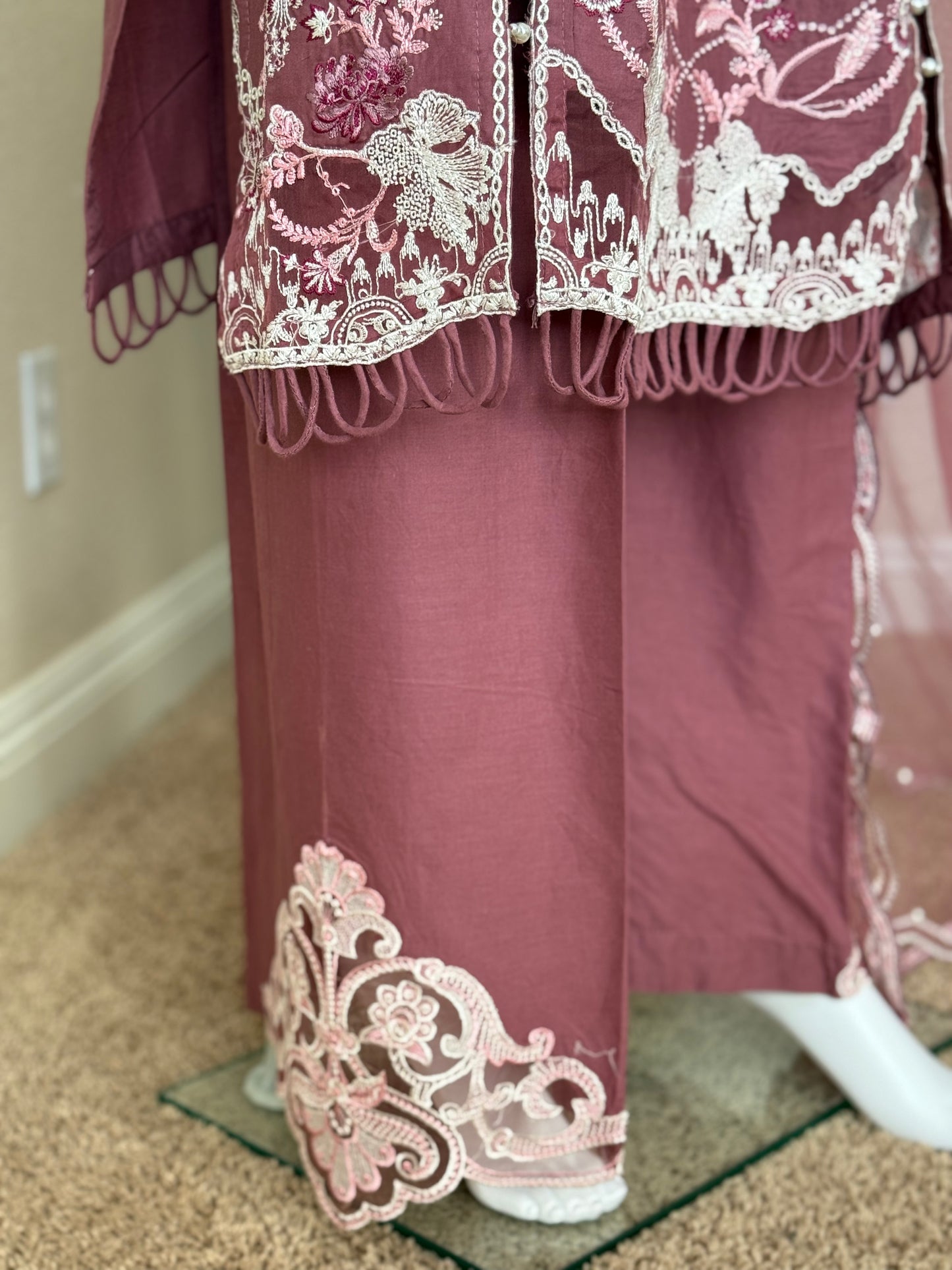 Rose Pink Kameez with Trouser