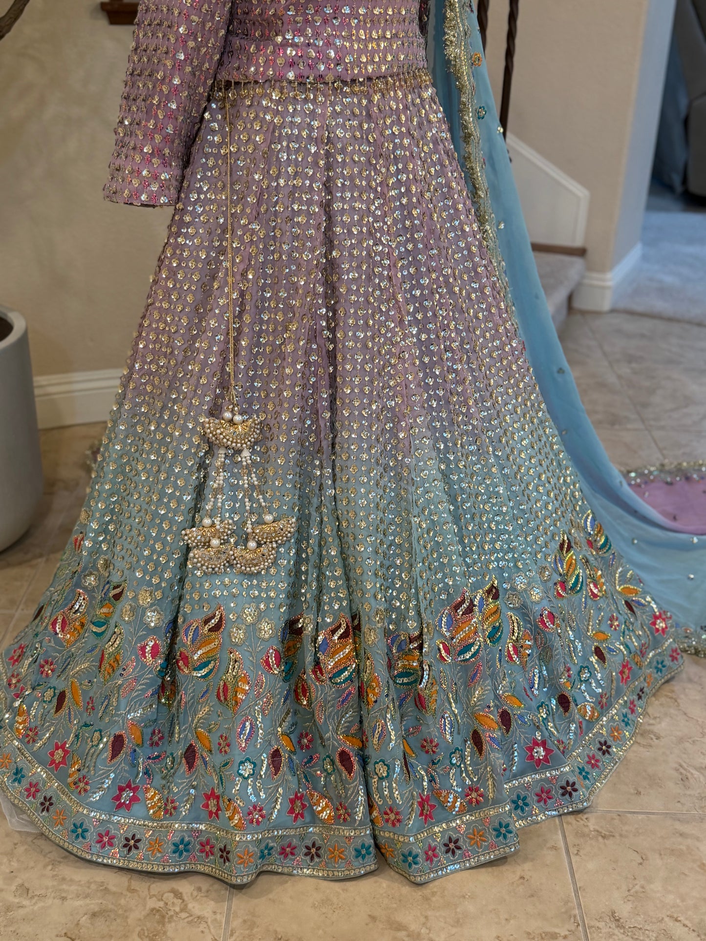 Mermaid Muse Lengha