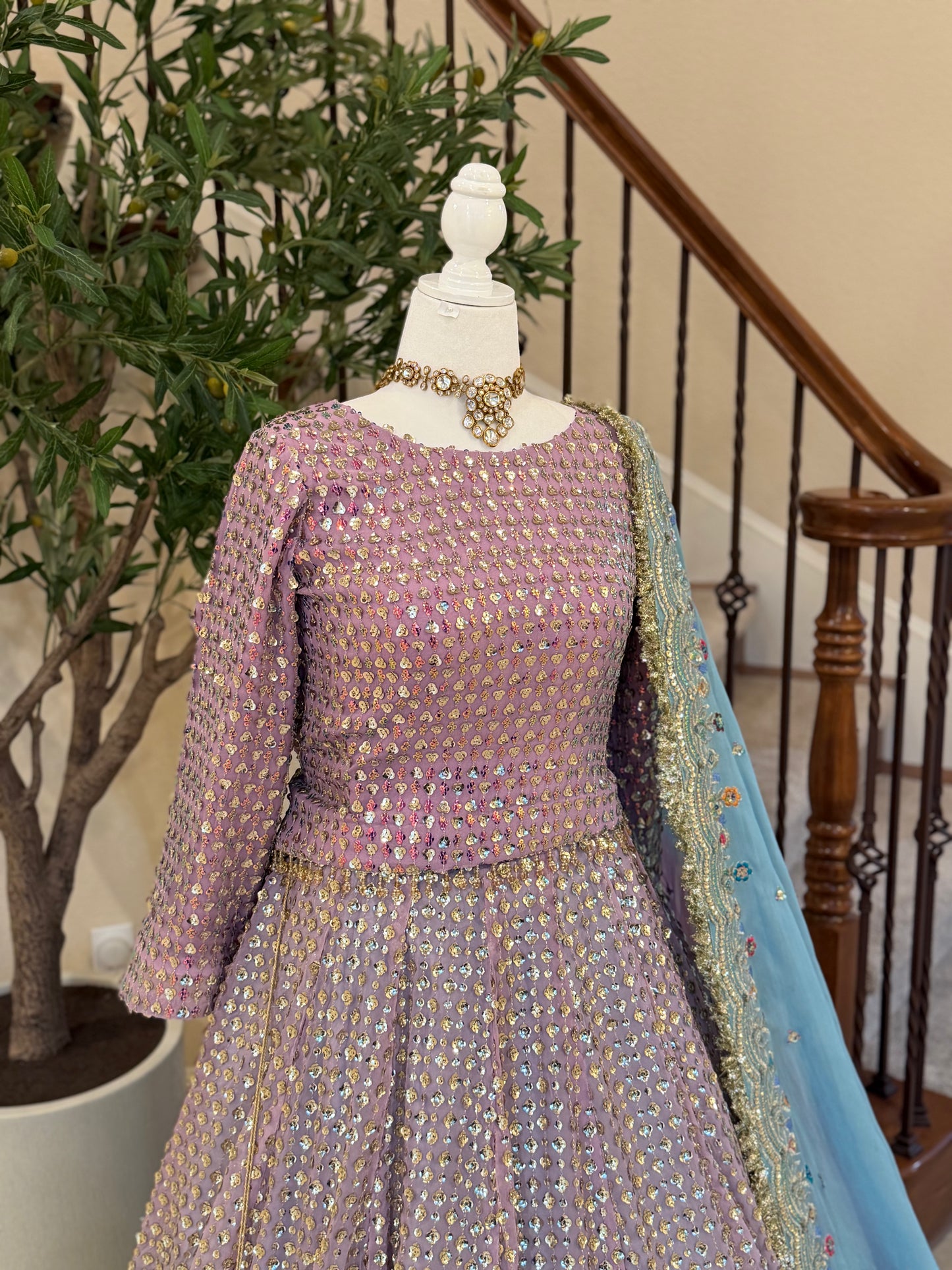 Mermaid Muse Lengha
