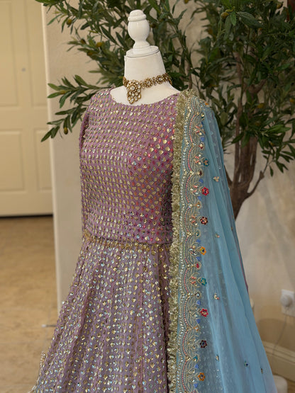 Mermaid Muse Lengha