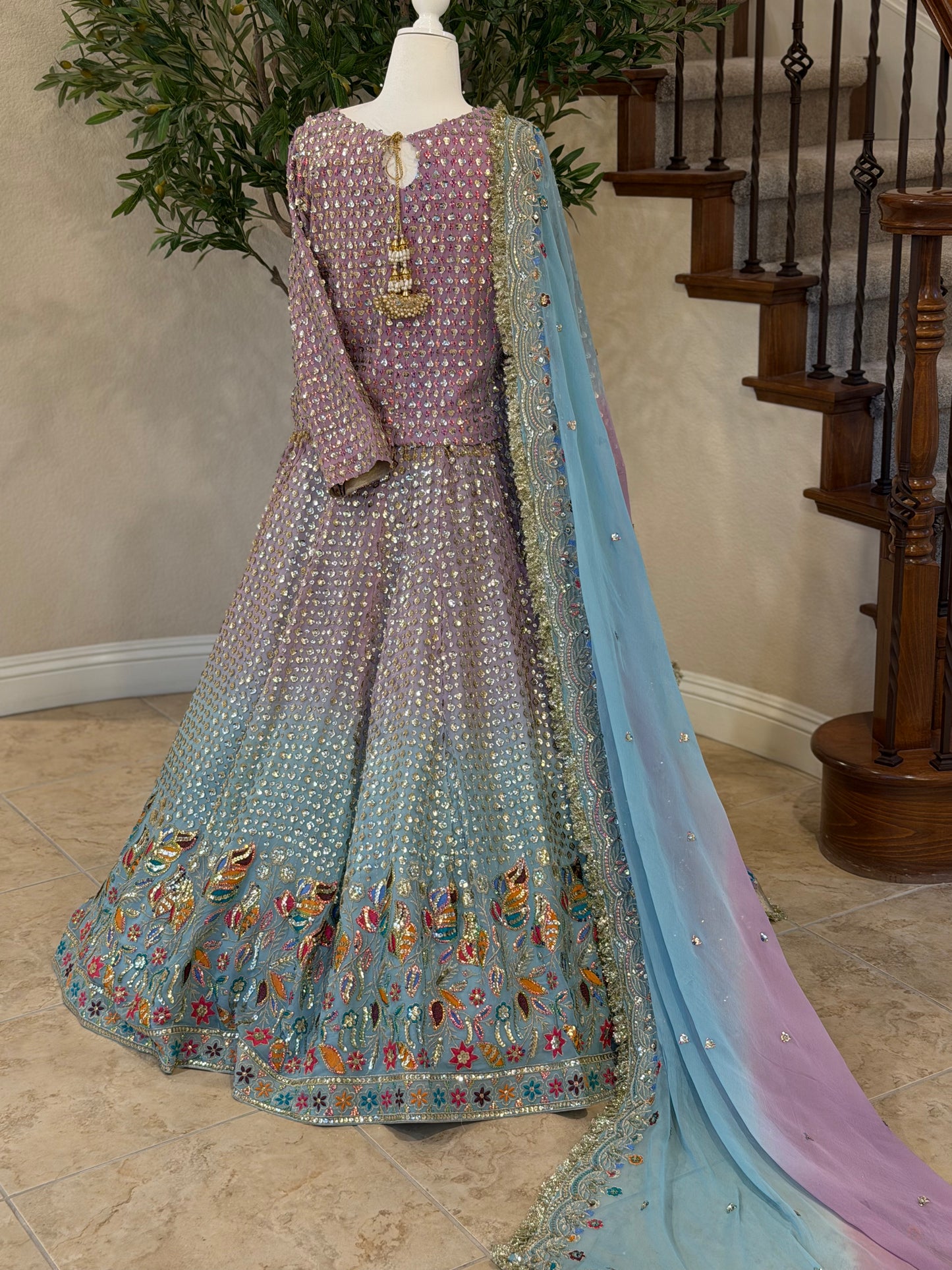 Mermaid Muse Lengha