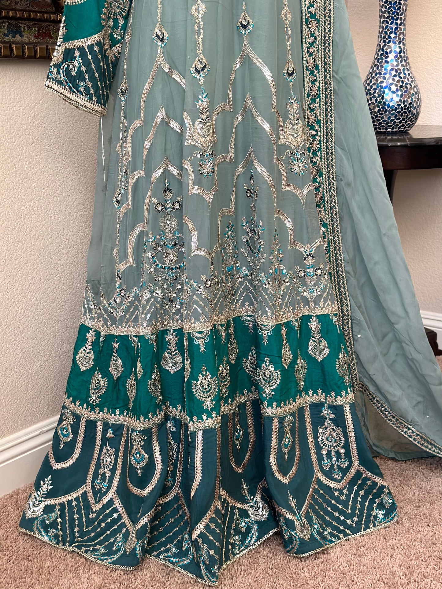 Teal Maxi Gown