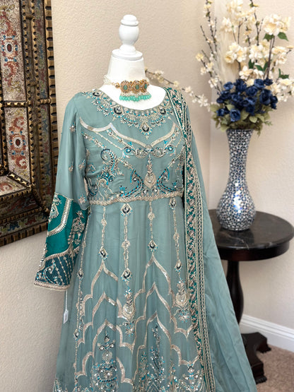Teal Maxi Gown