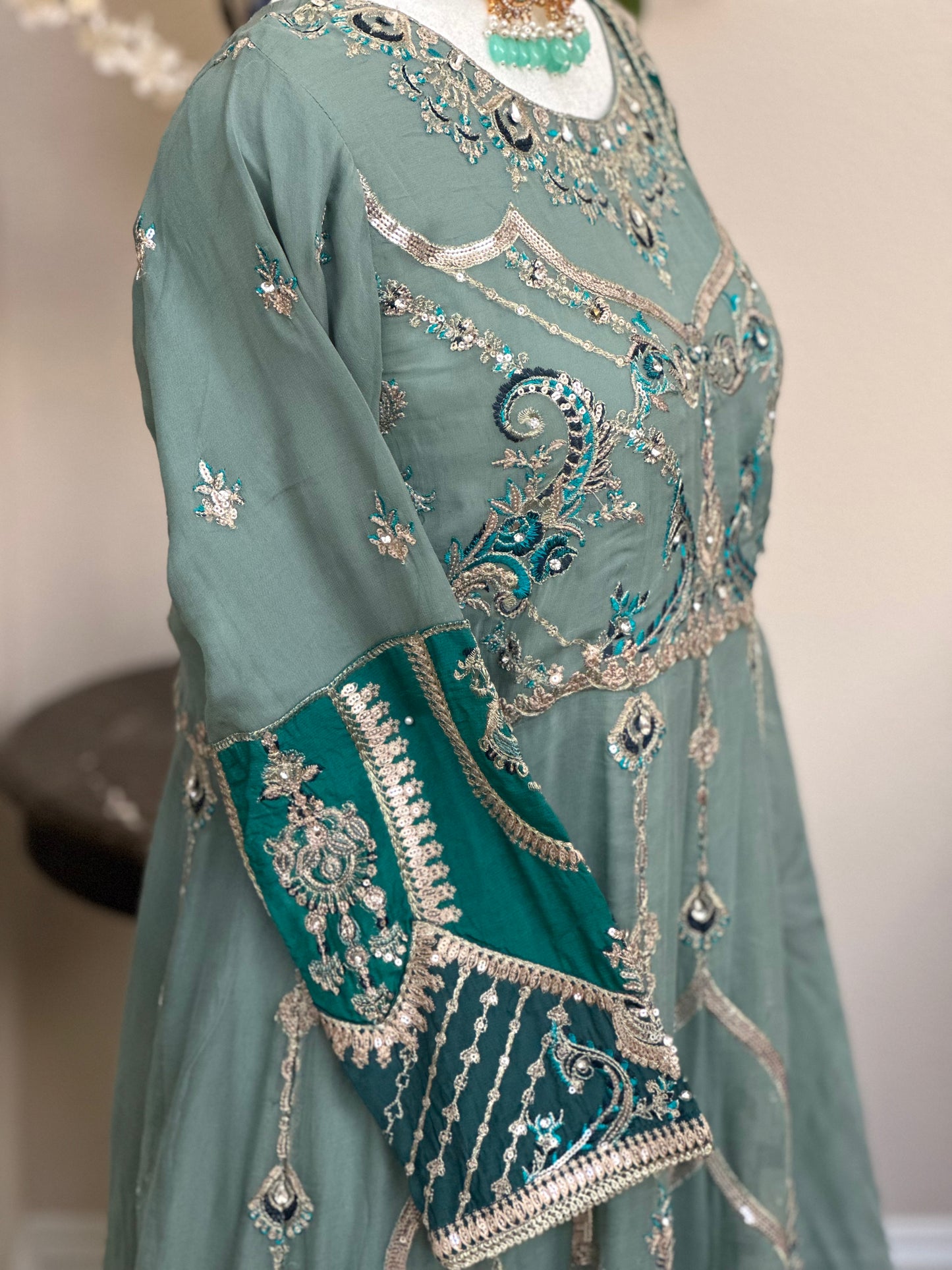 Teal Maxi Gown