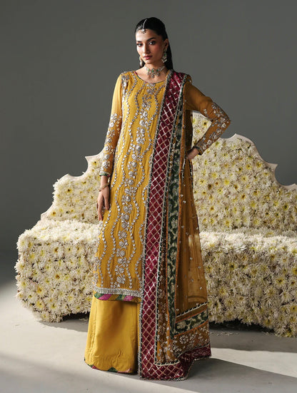 Mustard Plazzo Suit