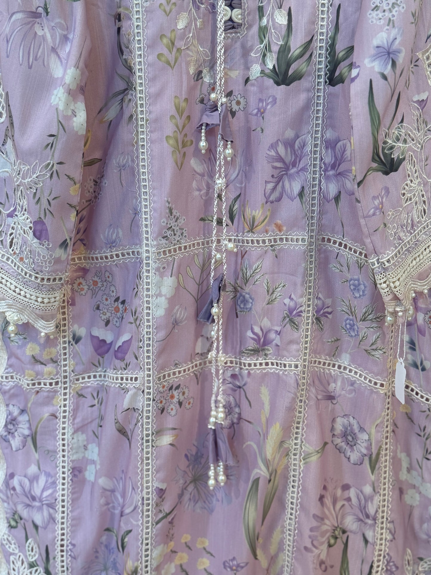 Purple Kameez with Trouser