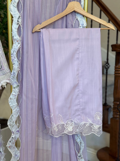 Purple Kameez with Trouser
