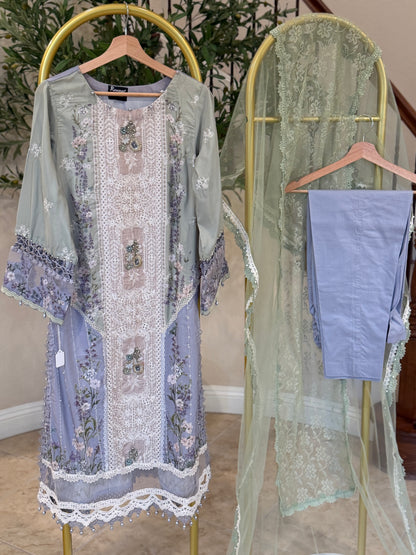 Floral Kameez with Trouser