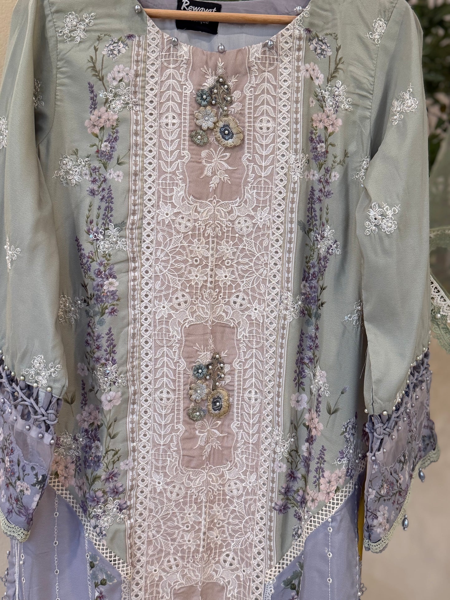 Floral Kameez with Trouser