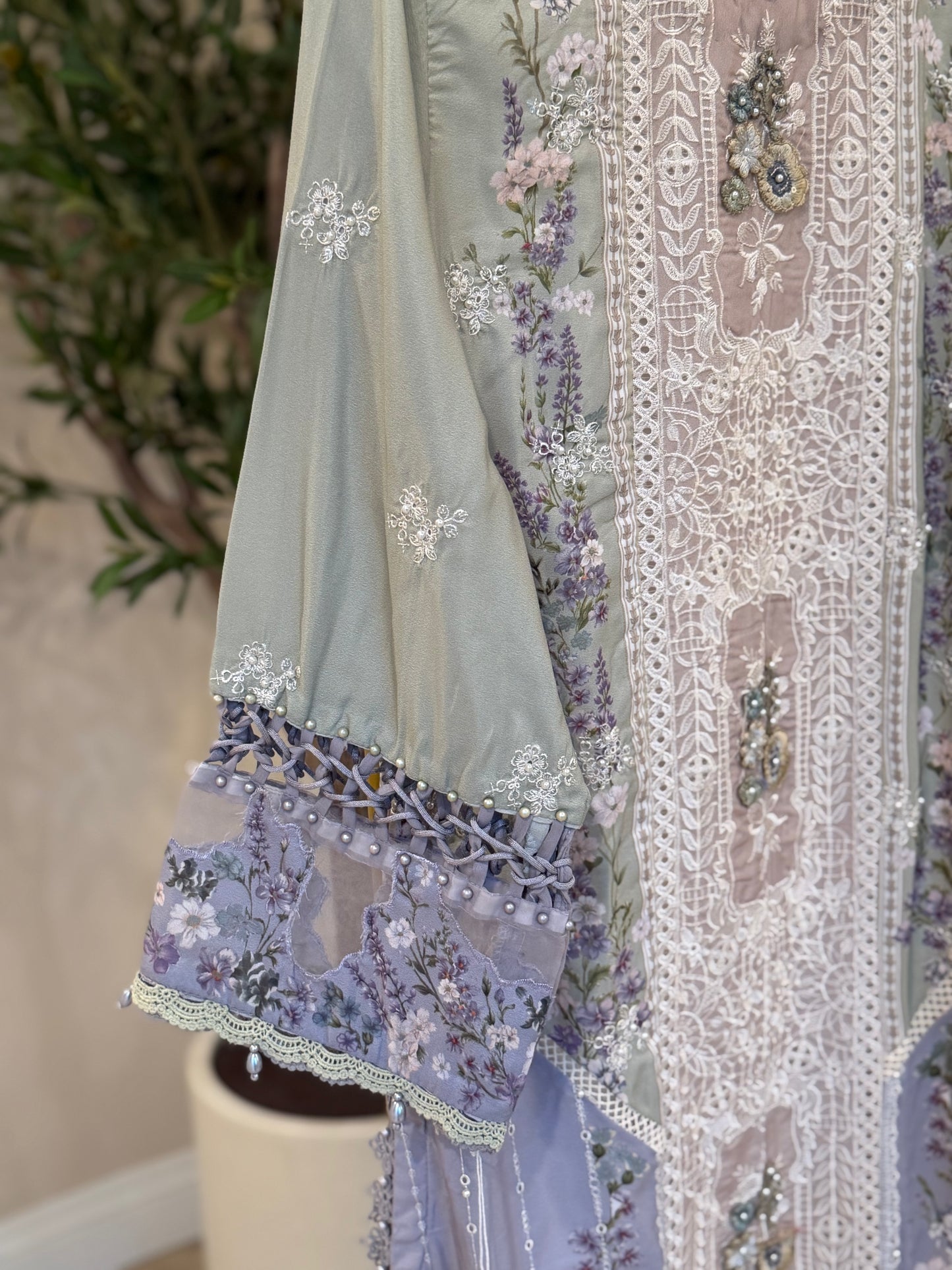 Floral Kameez with Trouser