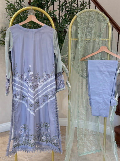 Floral Kameez with Trouser