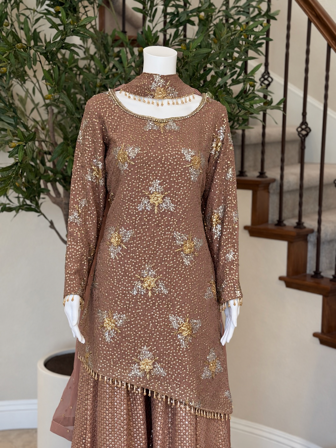 Bole Chudiyan Plazzo Set - Rose Bown