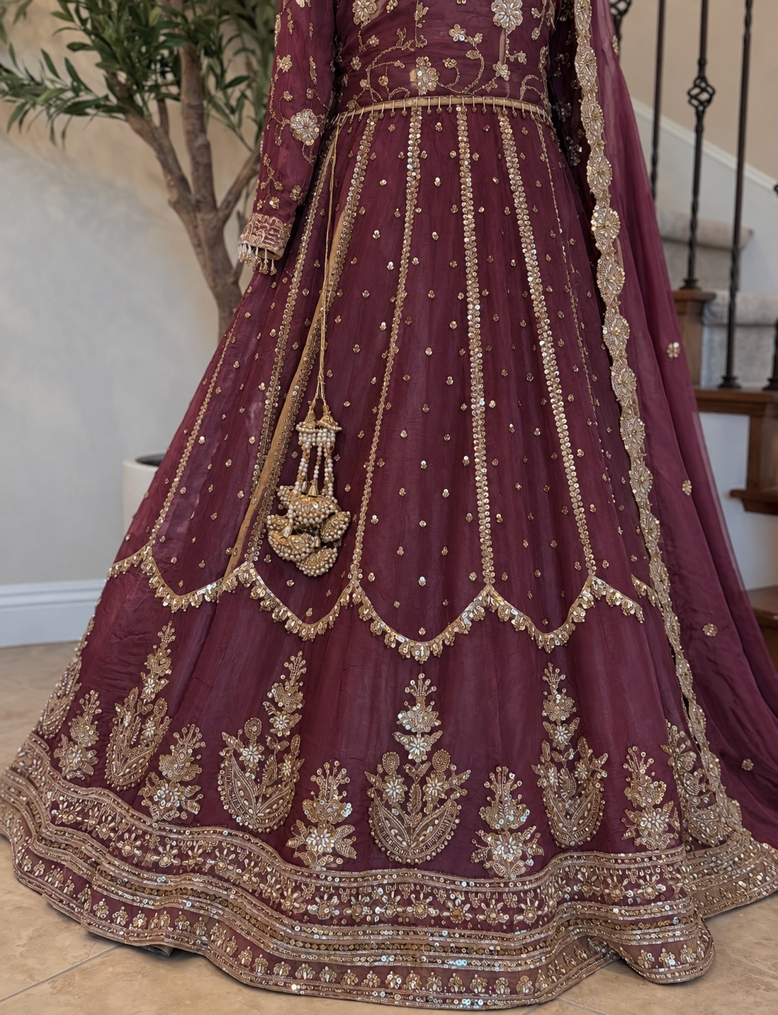 Heirloom Lengha - Red Plum