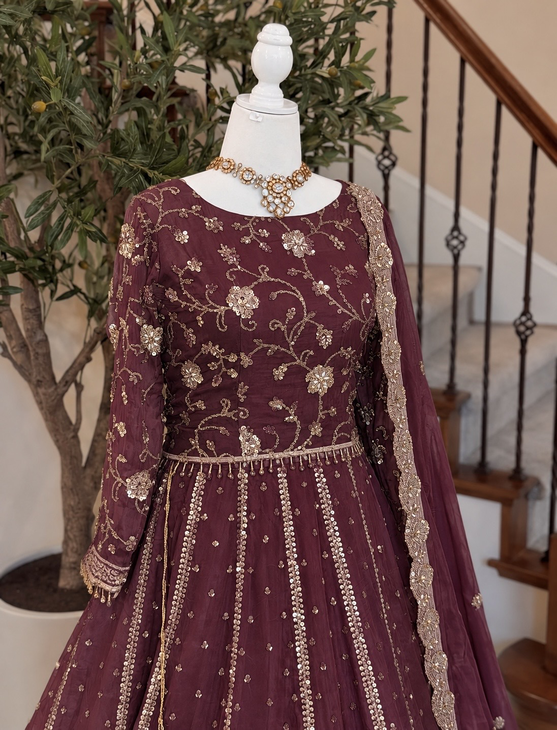 Heirloom Lengha - Red Plum