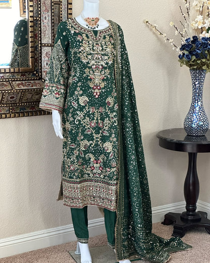 Green Kameez With Trouser