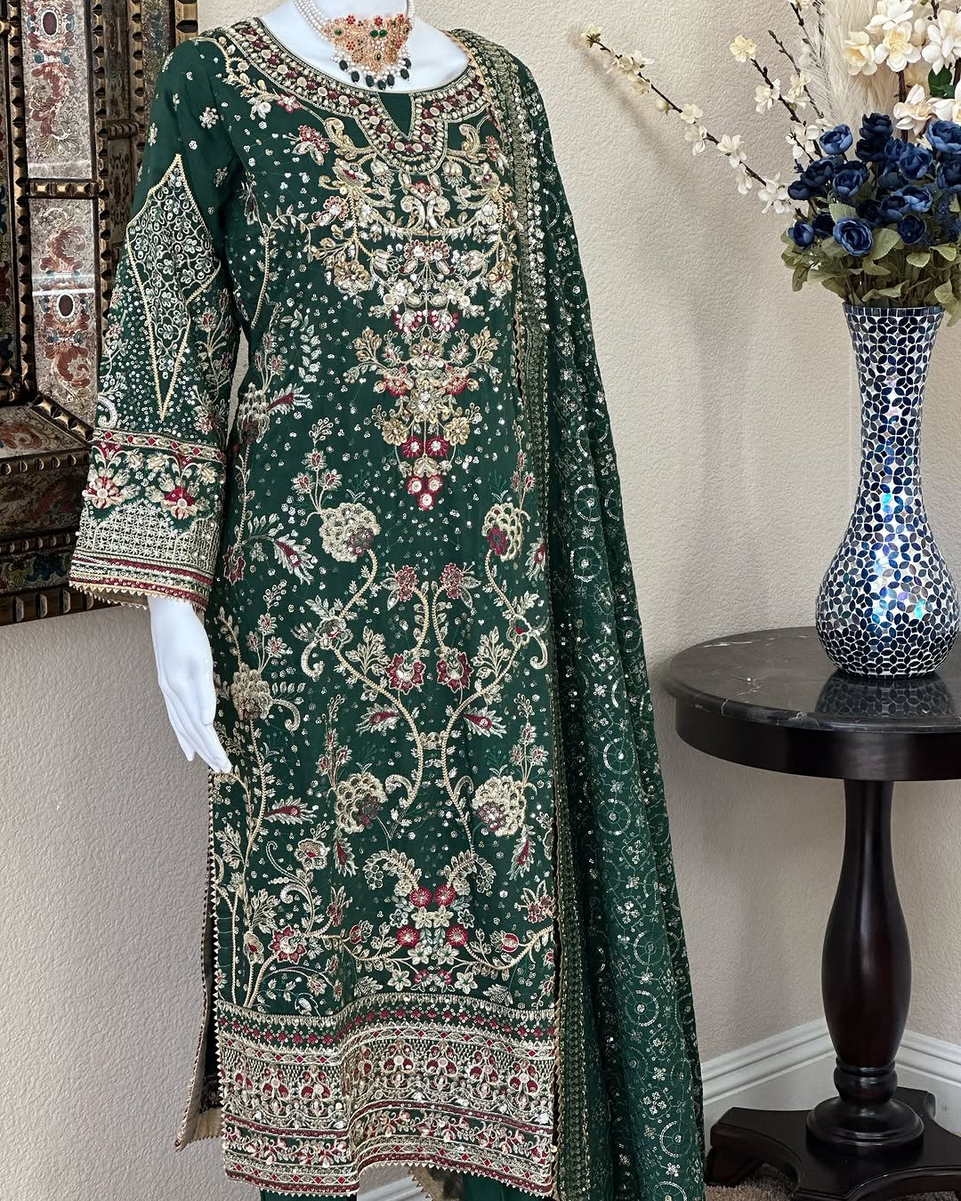 Green Kameez With Trouser