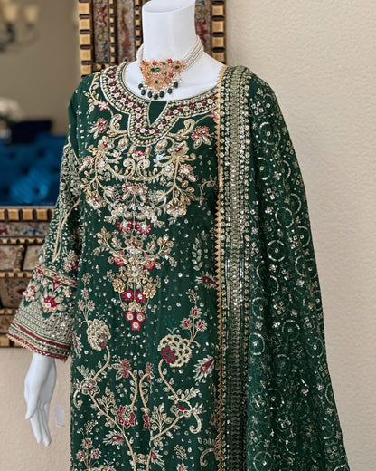 Green Kameez With Trouser