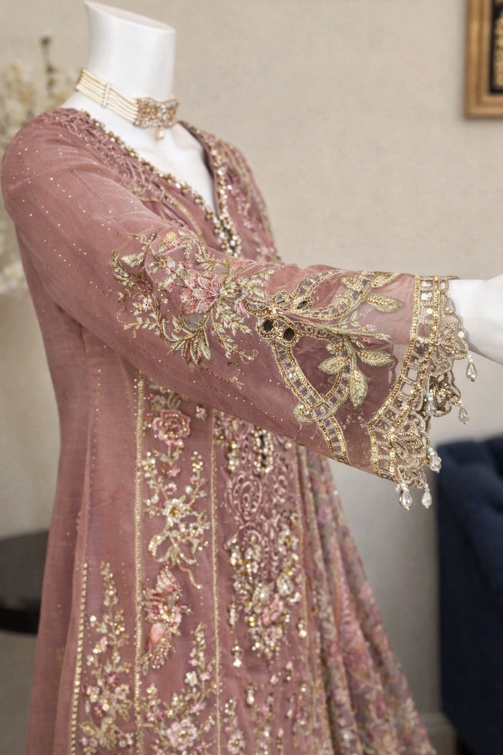 Rose Pink Kameez with Plazzo