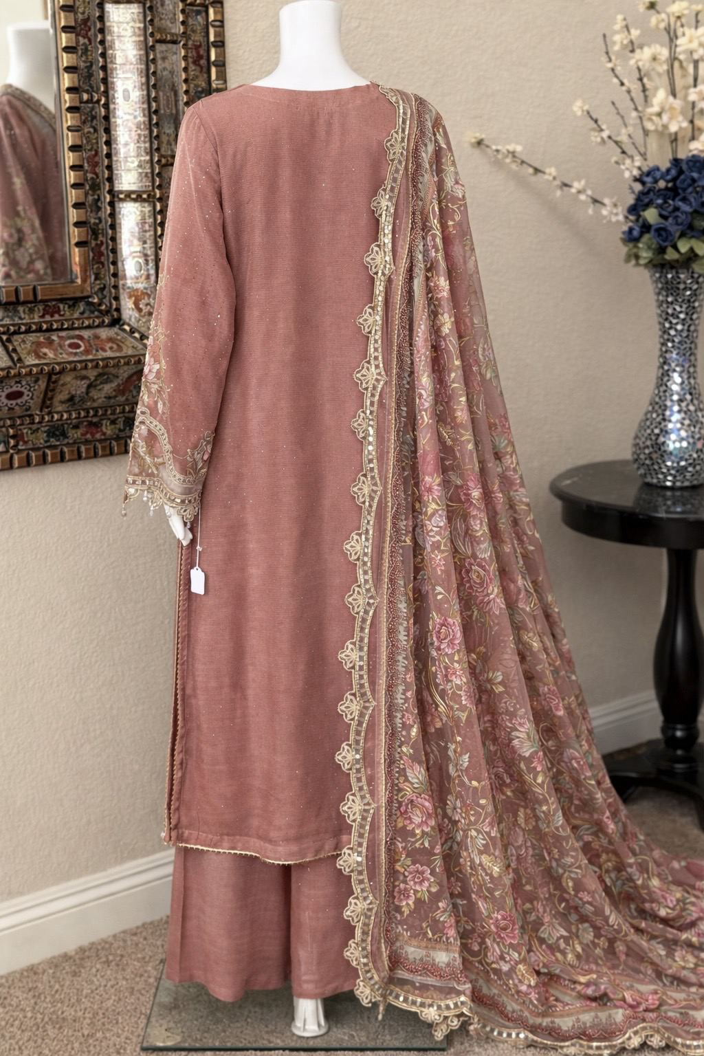 Rose Pink Kameez with Plazzo