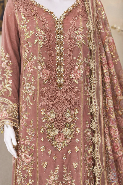 Rose Pink Kameez with Plazzo