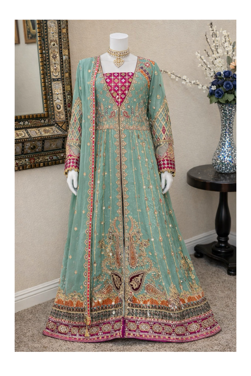 Mint Green Maxi Gown